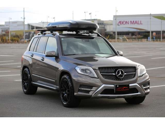 ＧＬＫ３５０　入庫しました！お洒落なブラウンカラーです！社外ＡＷとオールテレーンタイヤでアウトドアな雰囲気に仕上がってます！お気軽にお問い合わせください！