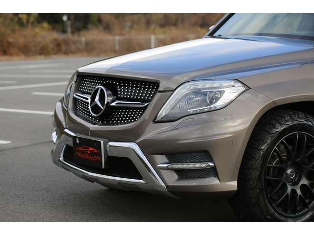 ＧＬＫ３５０　入庫しました！お洒落なブラウンカラーです！社外ＡＷとオールテレーンタイヤでアウトドアな雰囲気に仕上がってます！お気軽にお問い合わせください！