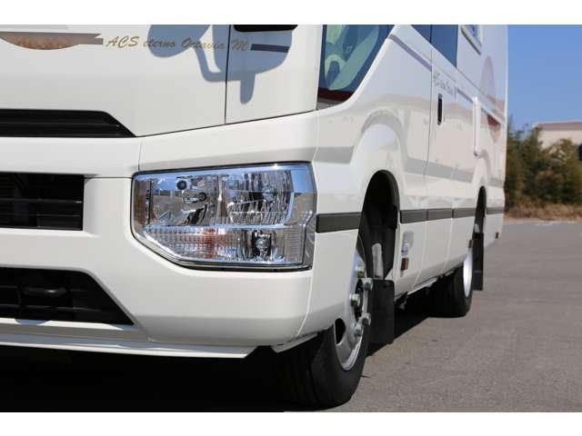リエッセＩＩベースのＲＶビックフット　ＡＣＳ　エテルノオクタービアＭ　入庫です。サブバッテリーはＡＧＭからリチウムイオンに換装してます。低走行で使用感の少ない車両です！お気軽にお問い合わせください！